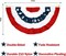 16-Piece USA Patriotic Pleated Fan Flags – 3 x 1.5 ft American Flag Bunting with Stars and Stripes for Memorial Day, 4th of July, and Labor Day Decorations